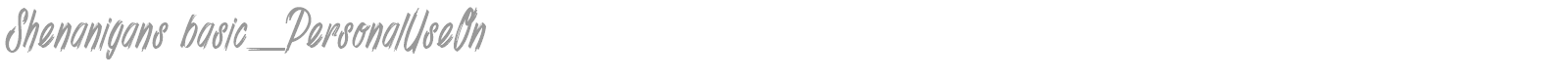 Shenanigans font preview